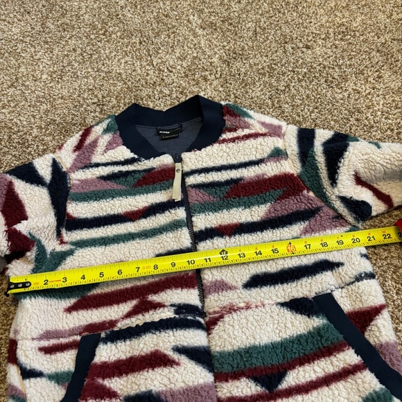 Prana || Polar Escape Reversible Hi Pile Fleece Bomber Jacket Size L - Picture 6 of 10